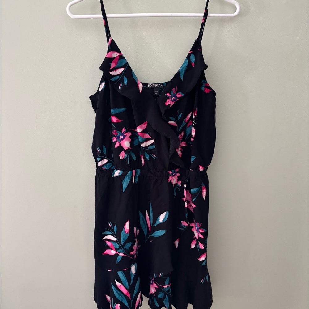 Express Black Floral Women's Dress